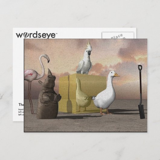 WordsEye Briefkaart (Voorkant / Achterkant)