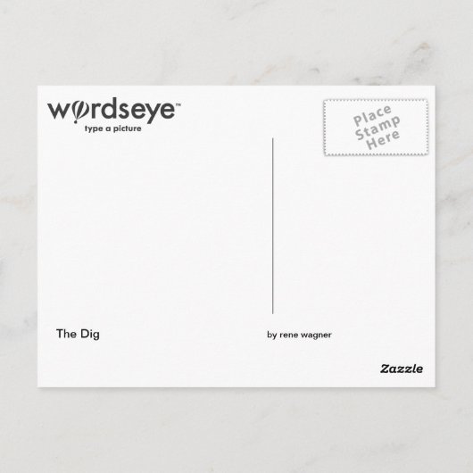 WordsEye Briefkaart (Achterkant)
