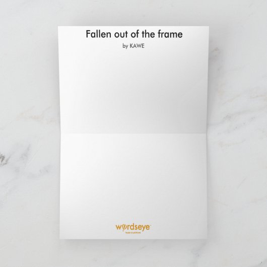 WordsEye Wenskaart Kaart (Binnen)