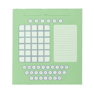 Wordskraatch Pad-laptop - Groen Notitieblok