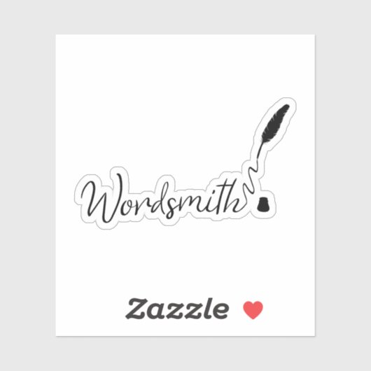 Wordsmith Vinyl Die Cut Sticker voor Schrijvers (Vel)