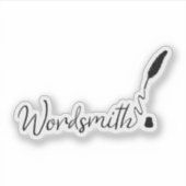 Wordsmith Vinyl Die Cut Sticker voor Schrijvers (Voorkant)