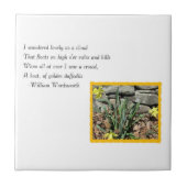 Wordsworth Daffodil Poetry Tegeltje (Voorkant)