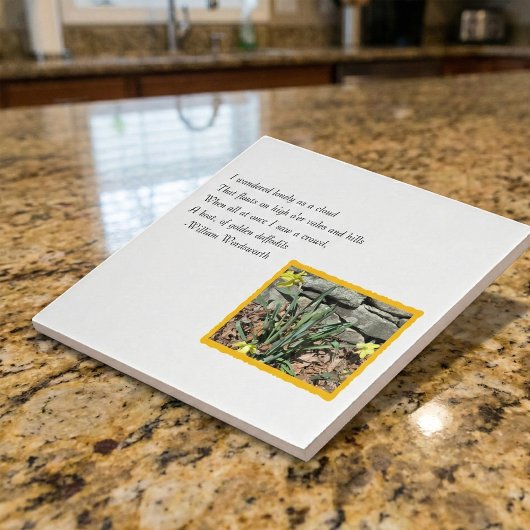 Wordsworth Daffodil Poetry Tegeltje