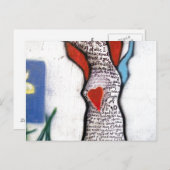 Wordsworth Poem Tree Graffiti Briefkaart (Voorkant / Achterkant)