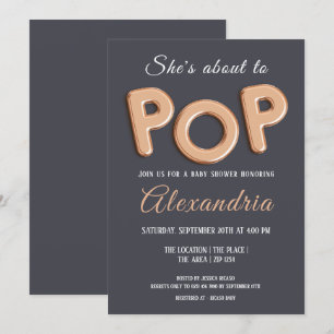 Wordt aangeboden aan Pop Baby shower Unisex Kaart