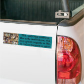 Wordt een heilige bumpersticker (Op Truck)
