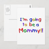 Wordt een Mama Primary Colors Briefkaart (Voorkant / Achterkant)