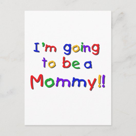 Wordt een Mama Primary Colors Briefkaart (Voorkant)