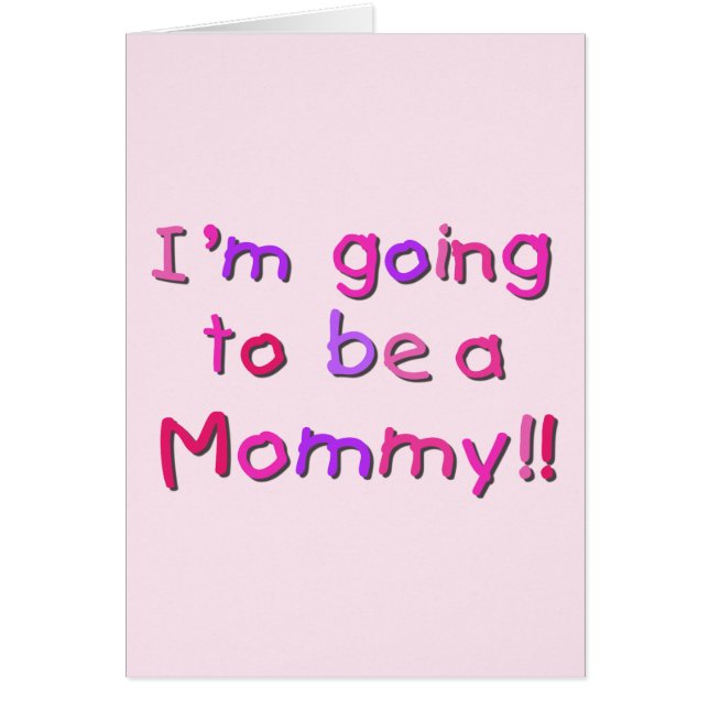 Wordt een mama - Roze en Paarse (Voorkant)