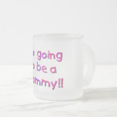 Wordt een mama - Roze en Paarse Matglas Koffiemok (Voorkant rechts)