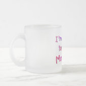 Wordt een mama - Roze en Paarse Matglas Koffiemok (Links)