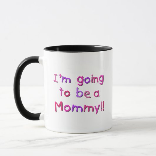 Wordt een mama - Roze en Paarse Mok (Links)