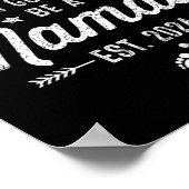 Wordt een Mamaw eerste Moederdag nieuwe mama Poster (Hoek)