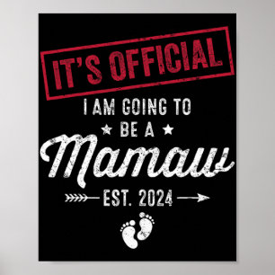 Wordt een Mamaw eerste Moederdag nieuwe mama Poster