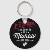 Wordt een Mamaw eerste Moederdag nieuwe mama Sleutelhanger (Voorkant)