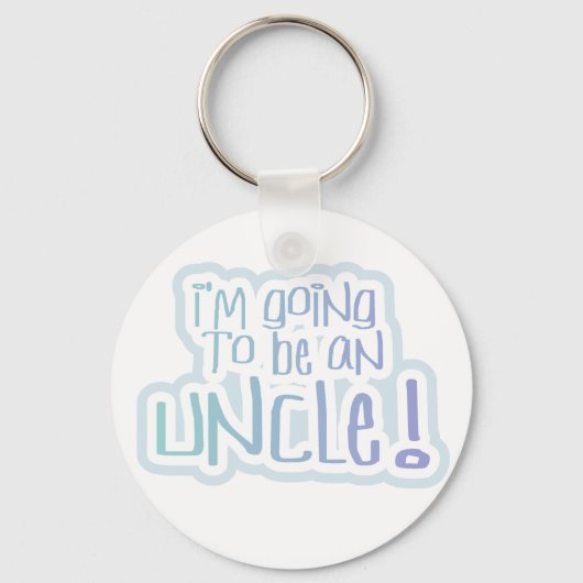 Wordt een oom Tshirts en geschenken Sleutelhanger (Voorkant)