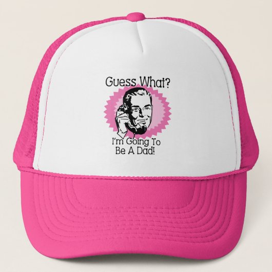 Wordt een pap roze trucker pet (Voorkant)