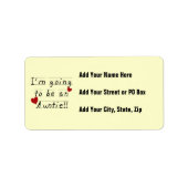 Wordt een tante Kind Print Tshirts en geschenken Etiket (Voorkant)