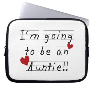 Wordt een tante Kind Print Tshirts en geschenken Laptop Sleeve