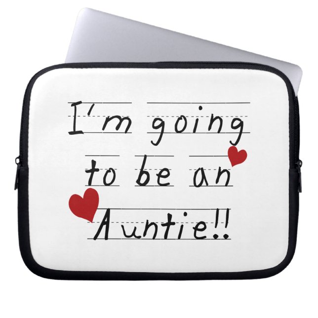 Wordt een tante Kind Print Tshirts en geschenken Laptop Sleeve (Voorkant)