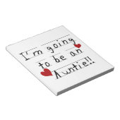 Wordt een tante Kind Print Tshirts en geschenken Notitieblok (Schuin)