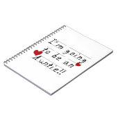 Wordt een tante Kind Print Tshirts en geschenken Notitieboek (Linkerzijde)