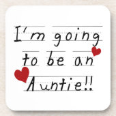 Wordt een tante Kind Print Tshirts en geschenken Onderzetter (Voorkant)