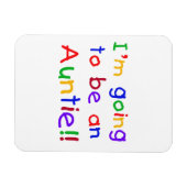 Wordt een tante Primary Colours Gifts Magneet (Horizontaal)