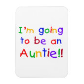 Wordt een tante Primary Colours Gifts Magneet (Verticaal)
