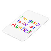 Wordt een tante Primary Colours Gifts Magneet (Linkerzijde)