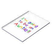 Wordt een tante Primary Colours Gifts Notitieboek (Linkerzijde)