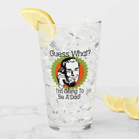 Wordt een vader Oranje groen Glas (Voorkant ijs)