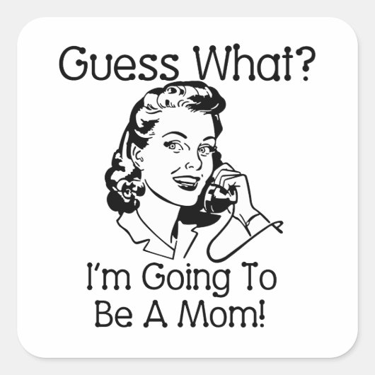 Wordt een zwarte moeder vierkante sticker (Voorkant)