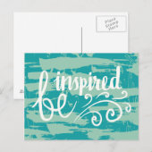 Wordt geïnspireerd briefkaart (Voorkant / Achterkant)