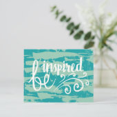 Wordt geïnspireerd briefkaart (Staand voorkant)