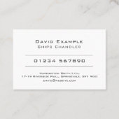 Wordt geleverd met Foto van de houder Visitekaartje (Achterkant)