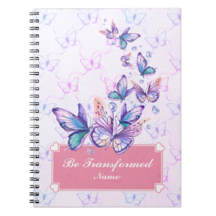 Wordt Getransformeerd, Paarse & Lavendel Vlinder S Notitieboek