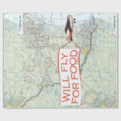 Wordt gevlogen voor voedselpakpapier cadeaupapier (Vlak)