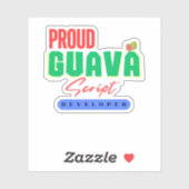 Wordt GuavaScript-taalontwikkelaar Sticker (Vel)