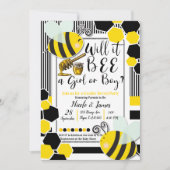 Wordt het Baby shower Gender Reveal White? Kaart (Voorkant)