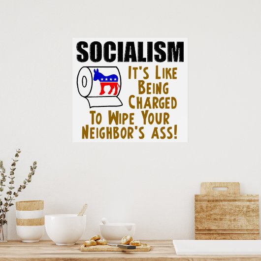 Wordt in rekening gebracht om je buurman te wissen poster (Keuken)