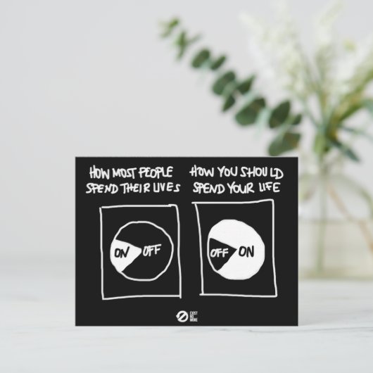 Wordt ingeschakeld! Briefkaart (Staand voorkant)