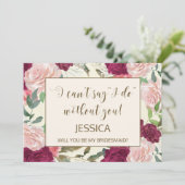 Wordt je mijn bruidskaart gepersonaliseerd? kaart (Staand voorkant)