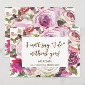 Wordt je mijn bruidskaart gepersonaliseerd? kaart (Voorkant / Achterkant)