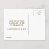 Wordt je mijn bruidskaart gepersonaliseerd? uitnodiging briefkaart (Achterkant)