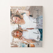 Wordt je mijn bruidsmeisje op maat foto? legpuzzel (Verticaal)