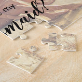 Wordt jij mijn aangepaste foto voor Bridesmaid? Legpuzzel (Zijkant)