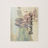 Wordt jij mijn aangepaste foto voor Bridesmaid? Legpuzzel (Verticaal)