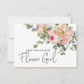 Wordt Jij Mijn Bloemenmeisje Eierschal en Blozend (Voorkant)